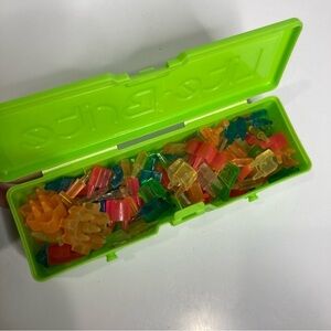 Box of light bright pegs